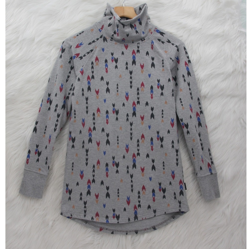 Patagonia Top Women's S Organic Cotton Ahnya Cowl Tunic Long Sleeve GORPCORE